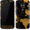 Black and Gold Scattered Marble Moto E5 Play Skin